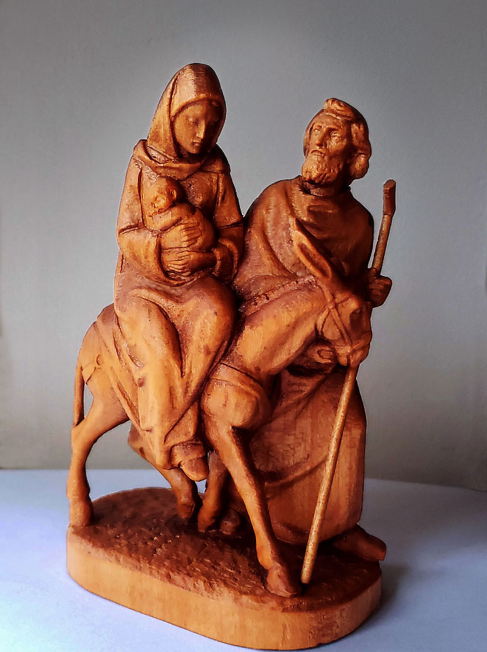 Mary, Joseph, Babe, Donkey