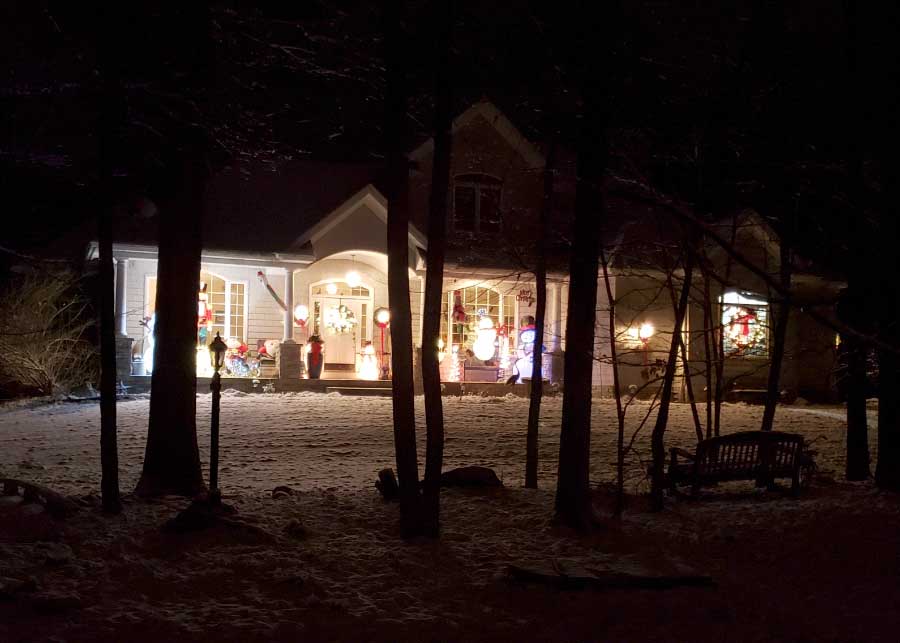 House at night