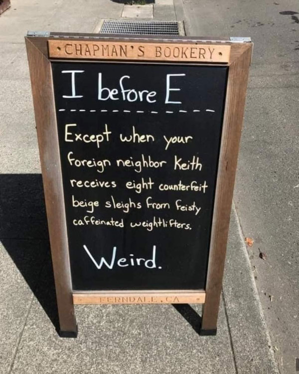I Before E