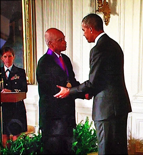 George Shirley with President Obama