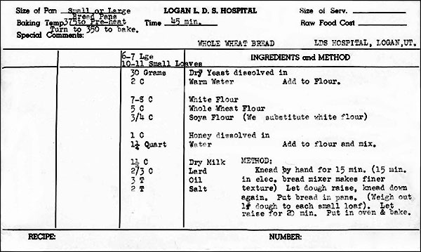 Logan Hospital Bread