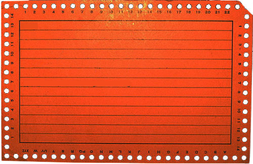 McBee Keysort Cards