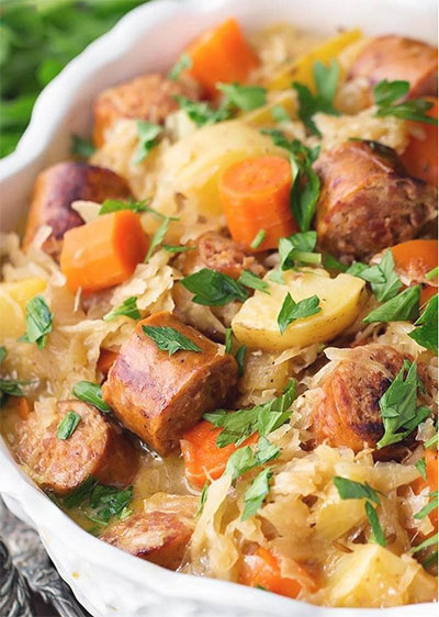 kIELBASSA AND sAUERKRAUT