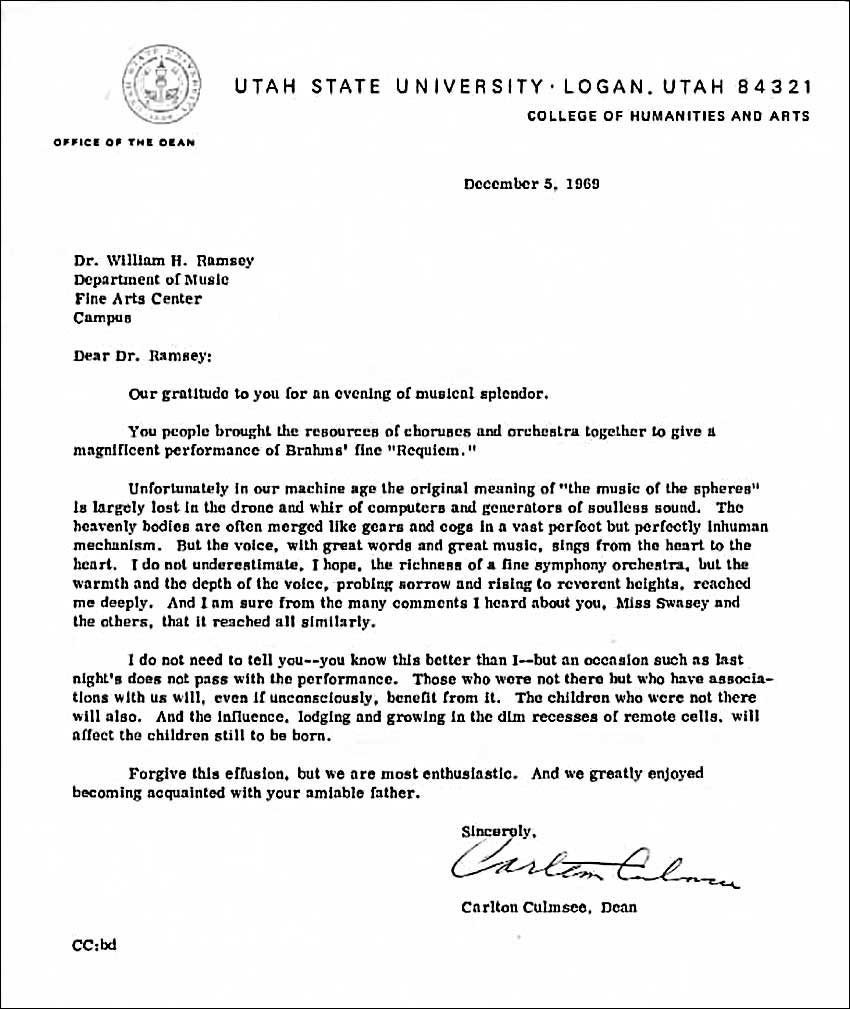 Carlton Culmsee Letter