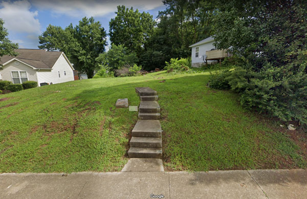 Mattie Cooper's now vacant lot