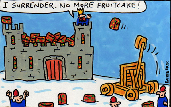 Fruit Cake Cartoon